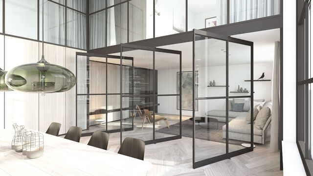 Interior-home Pivotdeur 1